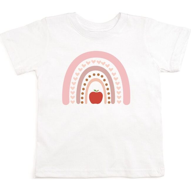 Apple Rainbow Short Sleeve T-Shirt, White