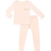 Baby + Kids Two-Piece Bamboo Cotton Personalized Pajamas, Pink - Pajamas - 1 - thumbnail