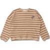 Striped Cherry Sweatshirt, Clay Stripe - Sweatshirts - 1 - thumbnail