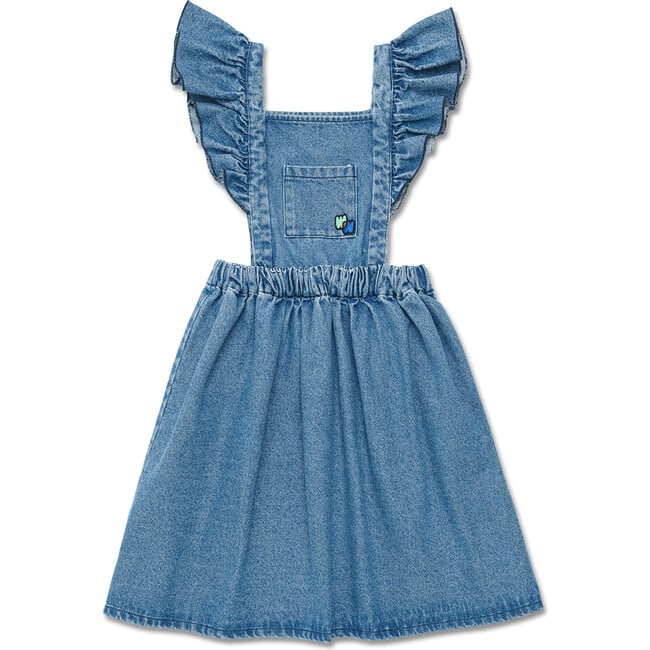 Ruffle Pinafore, Denim