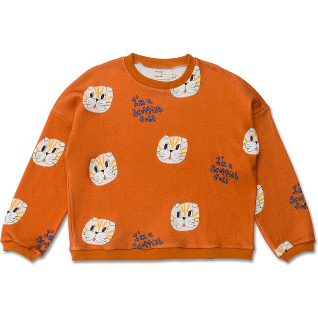 Scottish Fold Sweatshirt, Chestnut