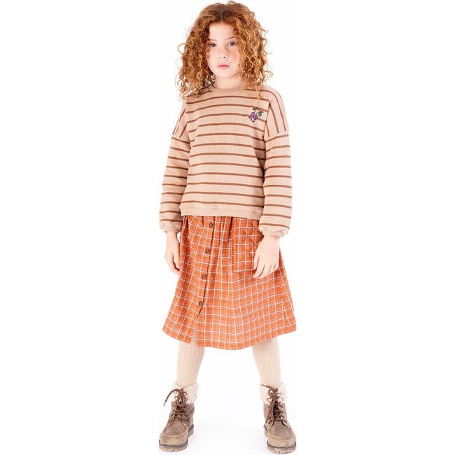 Striped Cherry Sweatshirt, Clay Stripe - Sweatshirts - 2