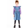 Ruffle Pinafore, Denim - Dresses - 2