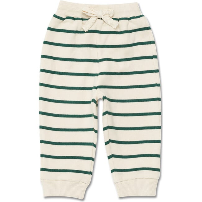 Baby Sweatpants, Green Stripe