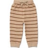 Baby Sweatpants, Clay Stripe - Sweatpants - 1 - thumbnail