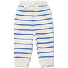 Baby Sweatpants, Blue Stripe - Sweatpants - 1 - thumbnail