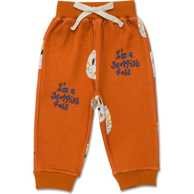 Baby Sweatpants, Chestnut Cat - Sweatpants - 1