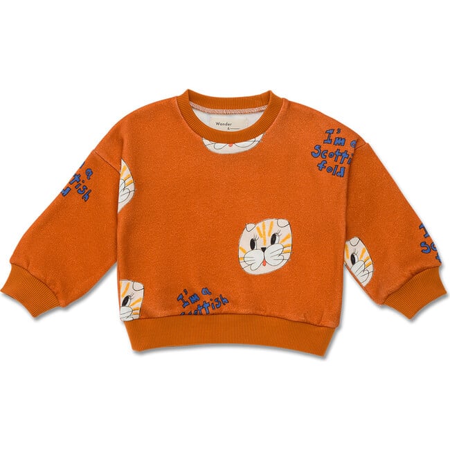 Baby SweatShirts, Chestnut Cat