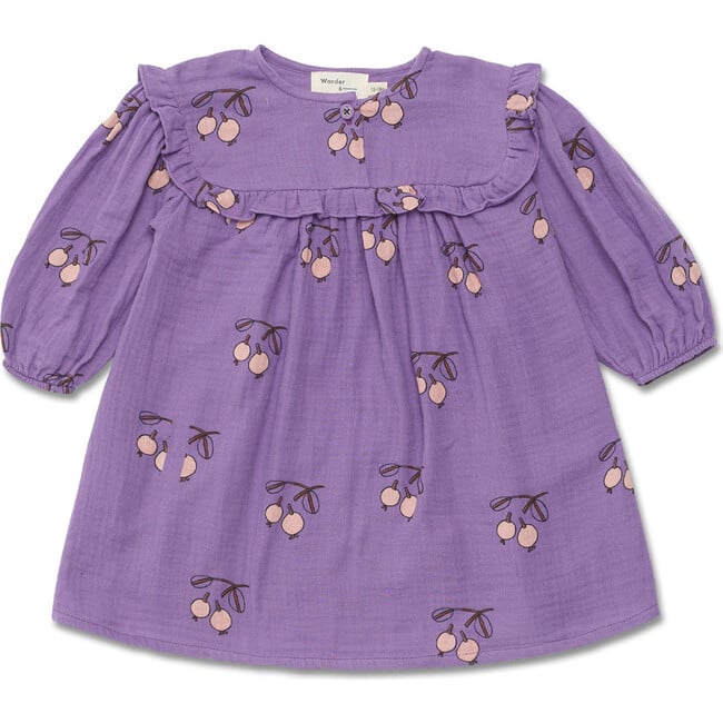 Baby Ruffle Dress, Plum Berry