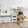 Little Chef Atlanta Large Modular Play Kitchen - White/Gold - Play Kitchens - 11