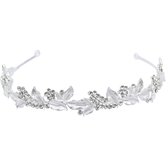 Crystal Vine Banded Headband, Silver