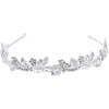 Crystal Vine Banded Headband, Silver - Hair Accessories - 1 - thumbnail