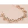 Crystal Shimmering Rose Gold Hair Vines, Gold - Hair Accessories - 2