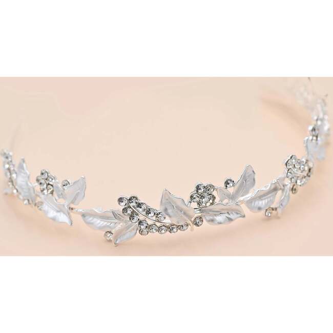 Crystal Vine Banded Headband, Silver - Hair Accessories - 2