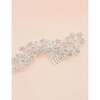 Crystal Rhinestone Botanical Hair Comb, Silver - Hair Accessories - 2