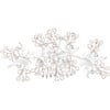 Crystal Olea Butterfly Floral Hair Comb, Silver - Hair Accessories - 1 - thumbnail