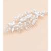 Crystal Olea Butterfly Floral Hair Comb, Silver - Hair Accessories - 2