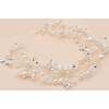 Crystal Glimmering Pearl Hair Vine, Silver - Hair Accessories - 2