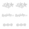 Crystal Star Butterfly & Flower Hair Clips, Silver - Hair Accessories - 1 - thumbnail