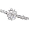 Crystal Flower & Droplet Hair Clips, Silver - Hair Accessories - 2