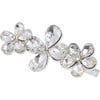 Crystal Flower & Droplet Hair Clips, Silver - Hair Accessories - 3