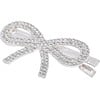 Crystal Bow, Heart, Butterfly Hair Clips, Silver - Hair Accessories - 4