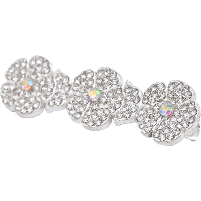 Crystal Star Butterfly & Flower Hair Clips, Silver - Hair Accessories - 4