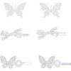 Crystal Bow & Butterfly Mosaic Hair Clips, Silver - Hair Accessories - 1 - thumbnail