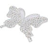 Crystal Bow & Butterfly Mosaic Hair Clips, Silver - Hair Accessories - 4