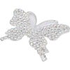 Crystal Butterfly & Bow Hair Clips, Silver - Hair Accessories - 2