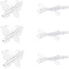 Crystal Butterfly & Bow Hair Clips, Silver - Hair Accessories - 4