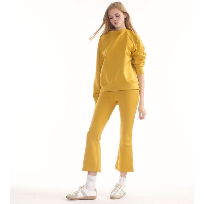 Women's Bonded Sweatshirt, Golden Yellow