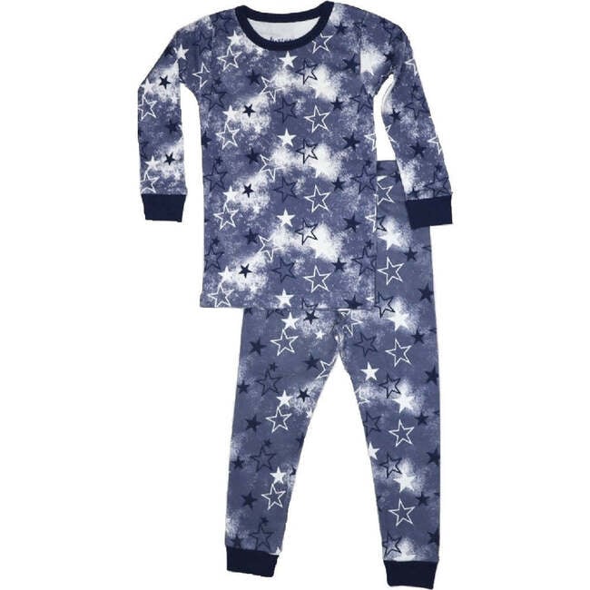 Kids Pajamas, Blue Spray Star