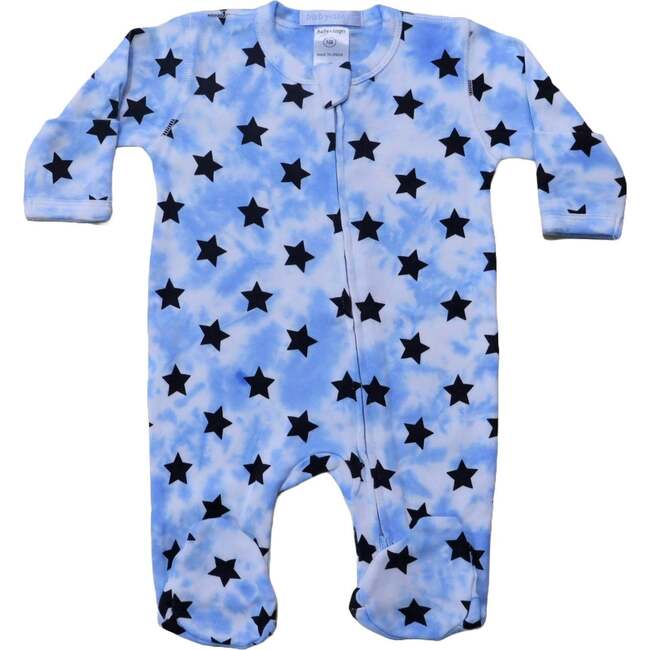 Baby Zipper Footie, Star Cloud - Footie Pajamas - 1