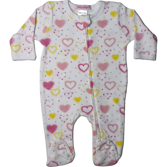 Baby Zipper Footie, Celestial Heart