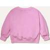 Kids Patch Pockets Crew Neck Drop Shoulder Sweatshirt, Pink - Sweatshirts - 2