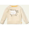 Kids Billy Bottle Print Crew Neck Long Sleeve T-Shirt, Beige - T-Shirts - 1 - thumbnail