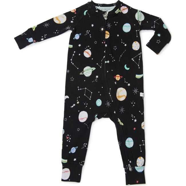 Ultra Soft Long Sleeve 2-Way Zipper Sleeper, Planets