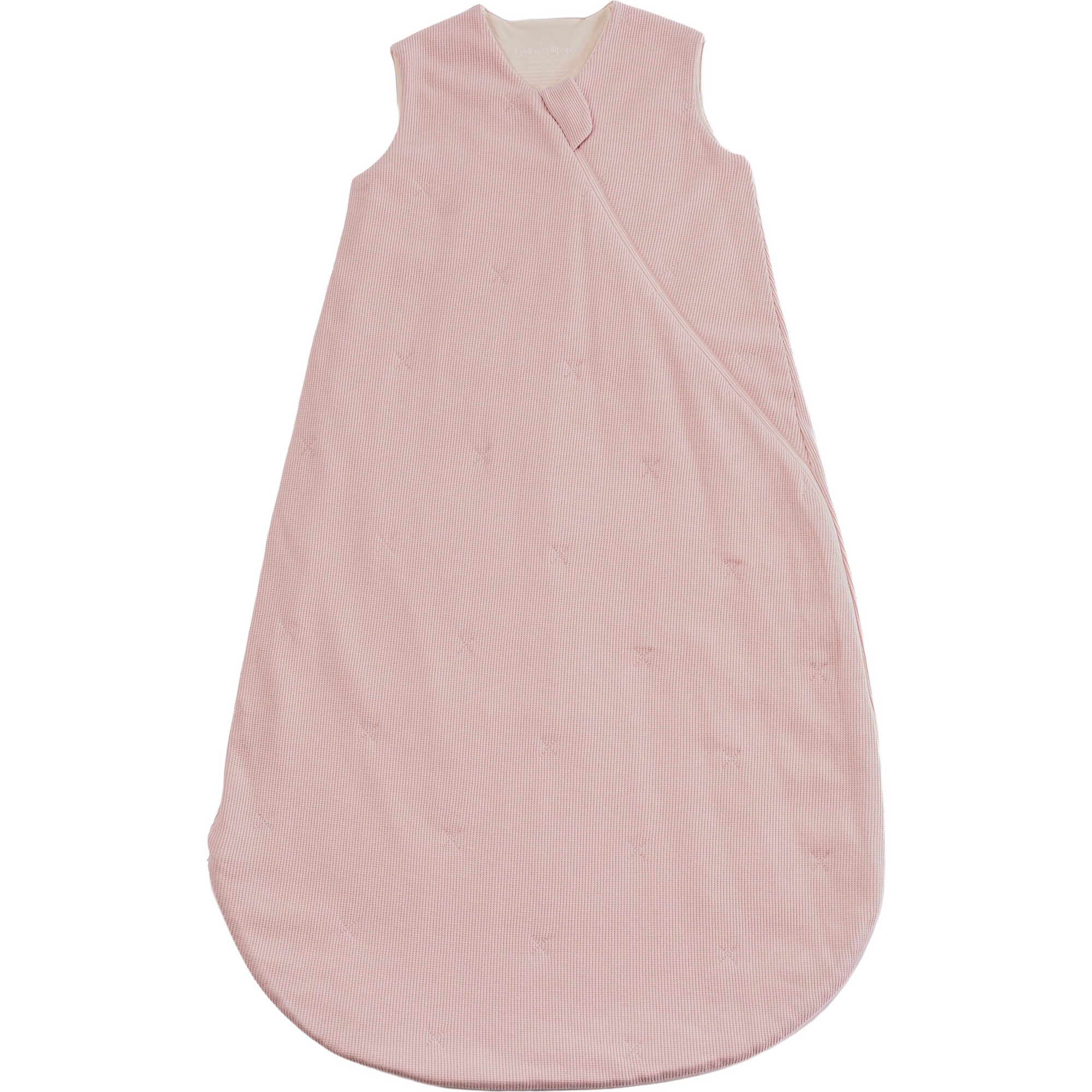 【fa.er.ie】sleepy star waffle sleevless Waffle Knit 2-Way Zipper Sleep Bag 1.0 Tog, Blush Pink