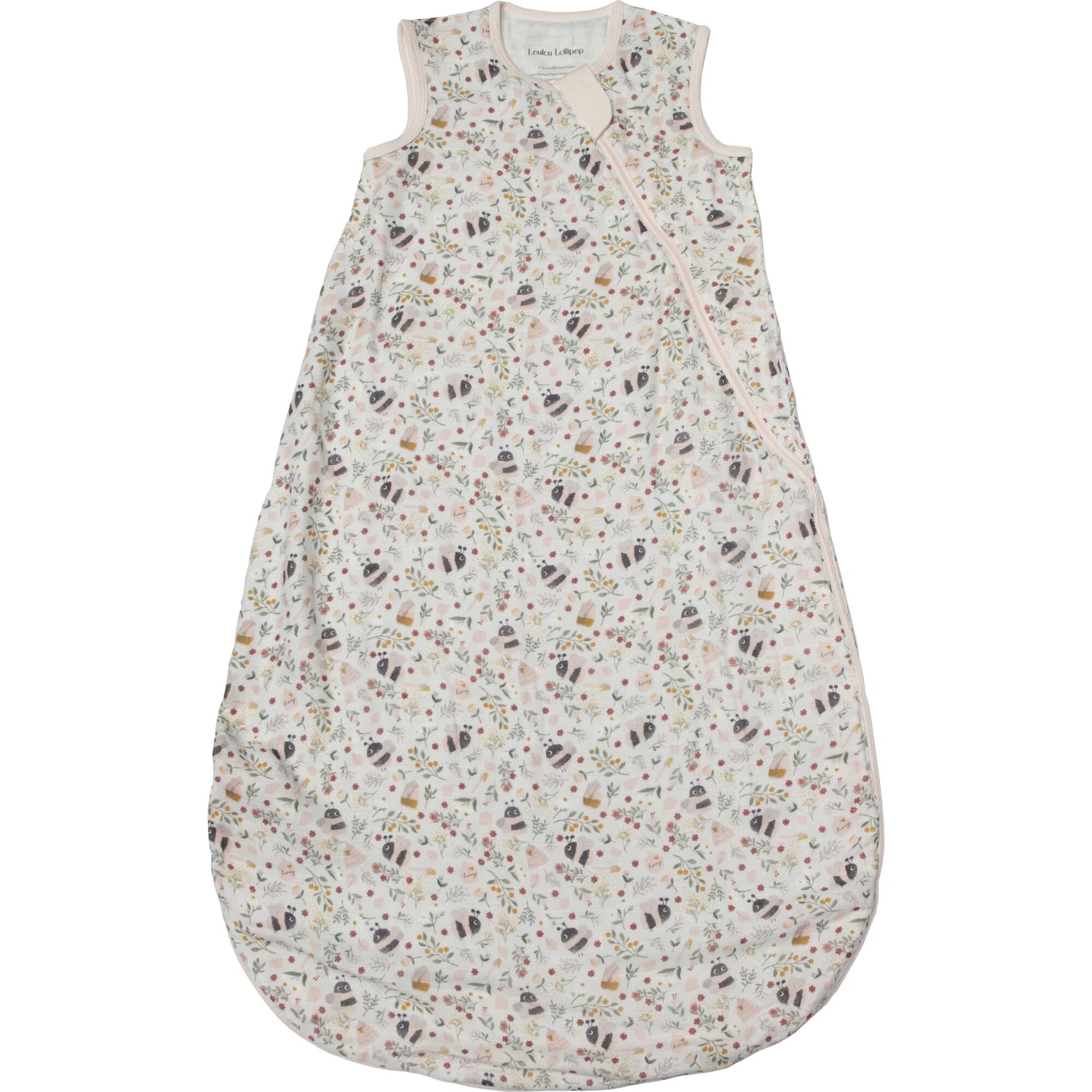 Muslin Lightweight 2-Way Zipper Sleep Bag 0.5 Tog, Bumble Bees - Sleepbags - 1