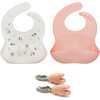 Learning Feeding Food Grade Silicone Mealtime Set, Bunny - Mixed Accessories Set - 1 - thumbnail