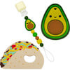 Food Grade Silicone Soothing Teether Bundle, Avocado & Taco - Teethers - 1 - thumbnail