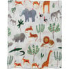 Bamboo Cotton Muslin Swaddle Blanket, Safari Jungle - Swaddles - 1 - thumbnail