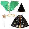 Dragon & Wizard Costume Gift Set, Green/Black - Costumes - 1 - thumbnail