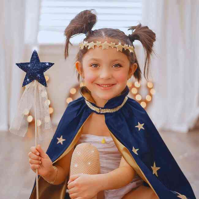 Celestial Princess & Wizard Costume Gift Set, Gold/Navy - Costumes - 2