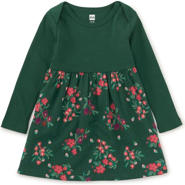 Skirted Baby Dress, Holiday Tea Floral