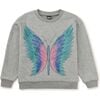 Painted Butterfly Popover, Med Heather Grey - Sweatshirts - 1 - thumbnail