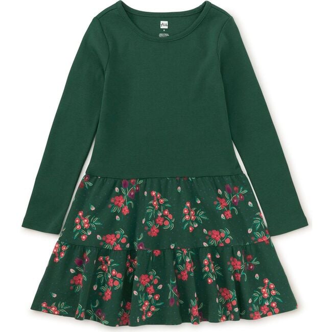 Tiered Skirted Twirl Dress, Holiday Tea Floral