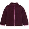 Teddy Fleece Zip Up Jacket, Purple Fig - Fleece & Sherpa Jackets - 1 - thumbnail