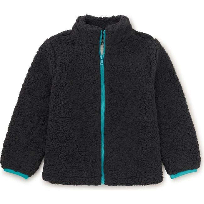 Teddy Fleece Zip Up Jacket, Pepper